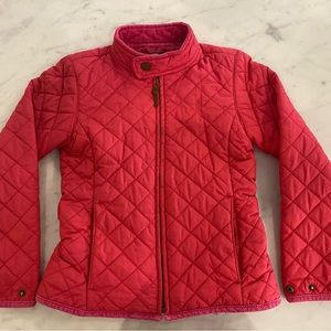 Ralph Lauren Girls Quilted Pink Jacket, Size 7